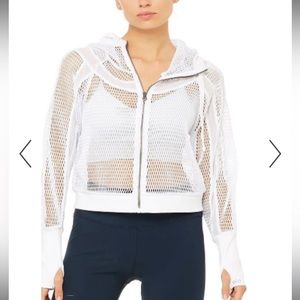 Black Alo yoga fortuna durable mesh jacket! Size medium sold out! $150 black
